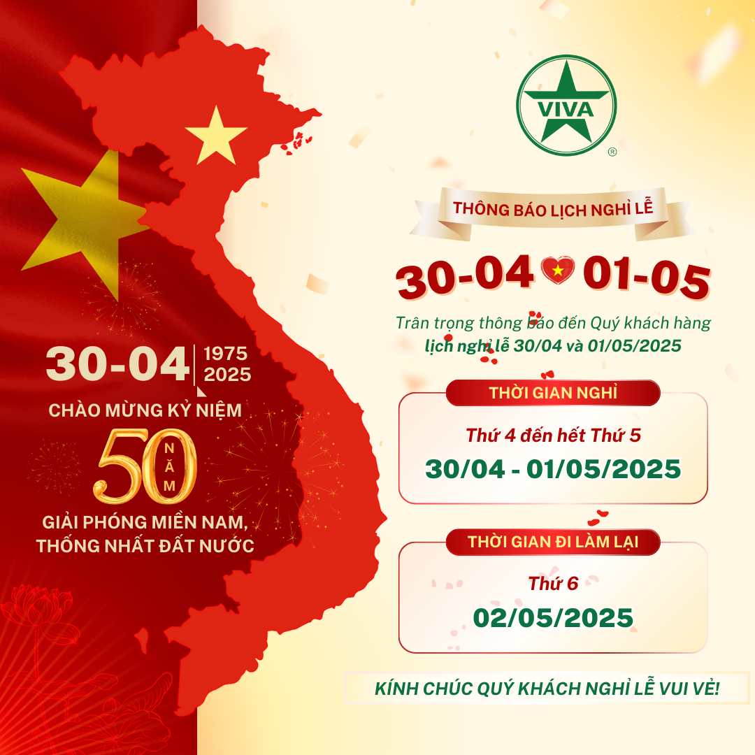 Read more about the article THÔNG BÁO NGHỈ LỄ 30/4 &1/5