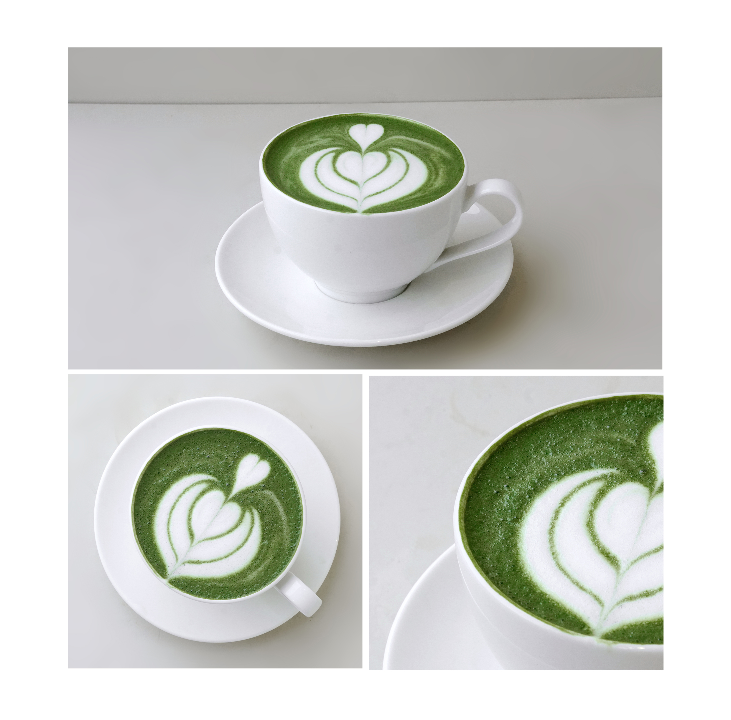 Matcha latte nóng