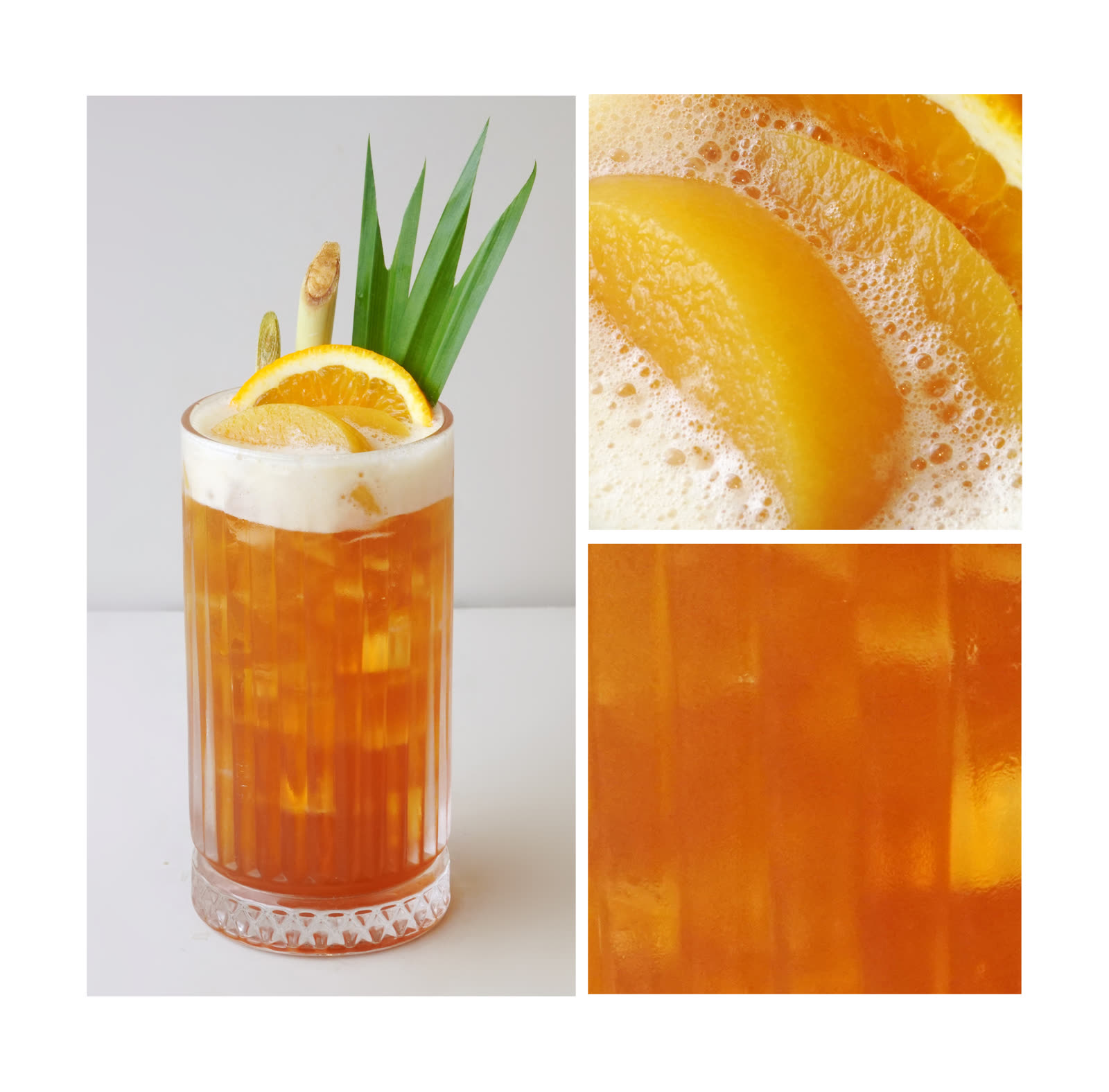 Trà đào chanh sả