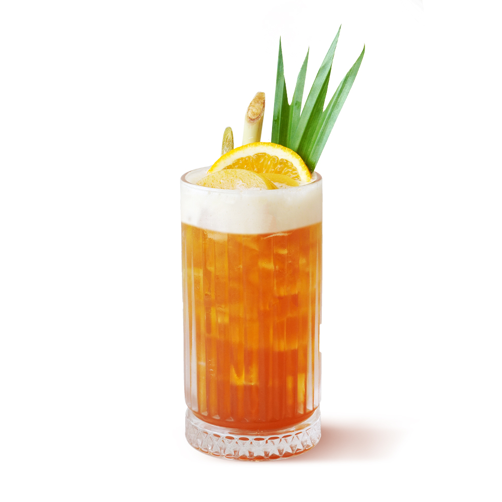 Trà đào chanh sả