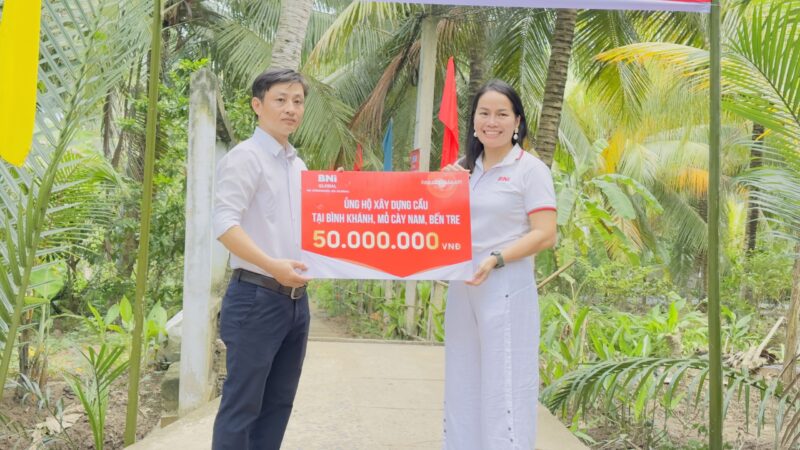 VIVA INTERNATIONAL CÙNG BNI COMMITMENT KHÁNH THÀNH CÔNG TRÌNH “CẦU HẠNH PHÚC” TẠI BẾN TRE