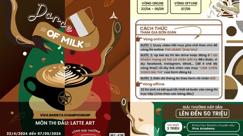 HƯỚNG DẪN CÁCH THỨC THAM GIA CUỘC THI ONLINE CỦA GIẢI ĐẤU VIVA BARISTA CHAMPIONSHIP 2024