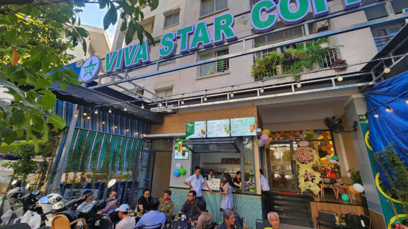 TƯNG BỪNG KHAI TRƯƠNG QUÁN MỚI – VIVA STAR COFFEE LÔ 5 – CC PHÚ THỌ
