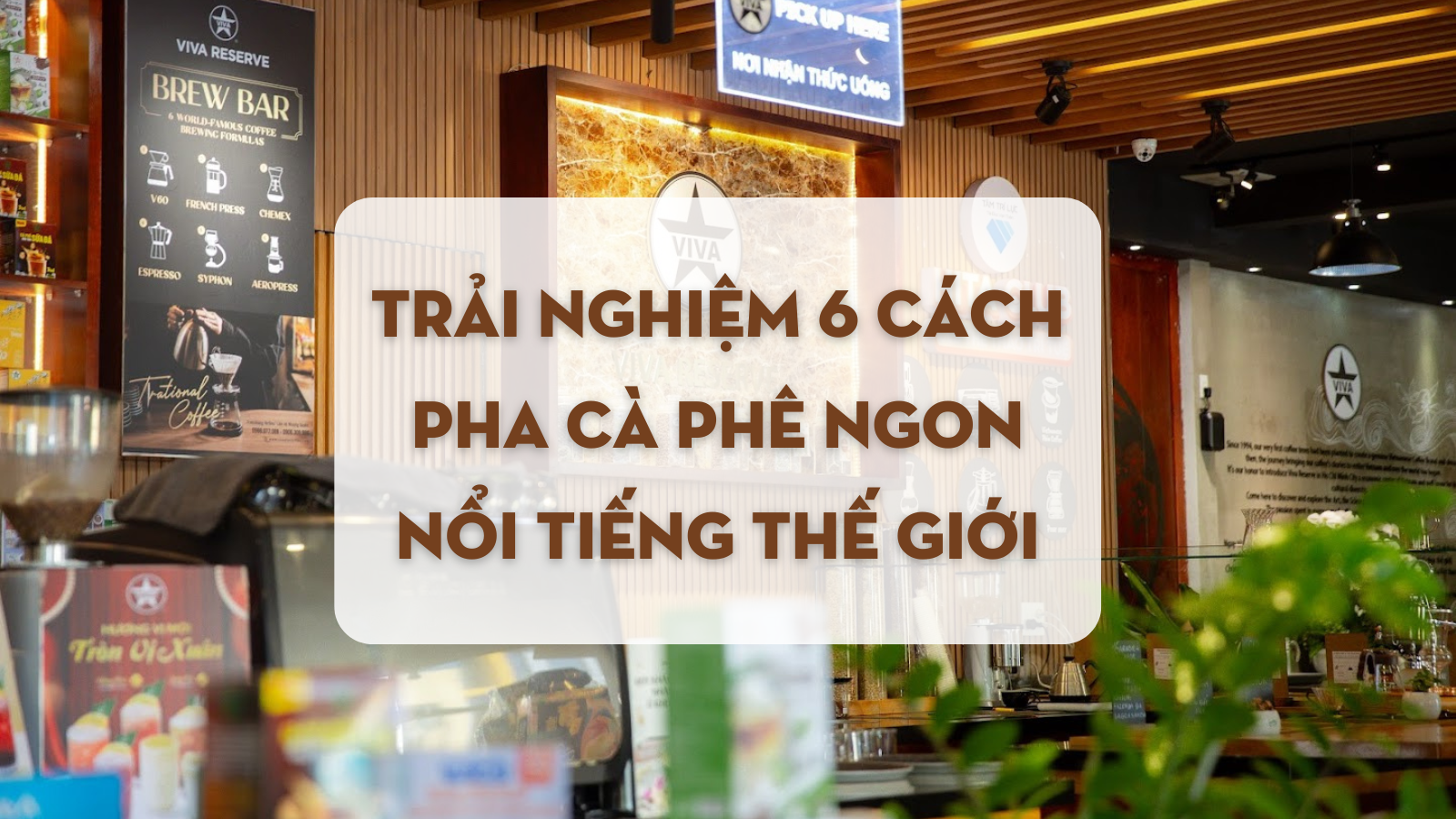 Read more about the article Khám phá thế giới cà phê cùng Viva Reserve: 6 phương pháp pha chế đỉnh cao